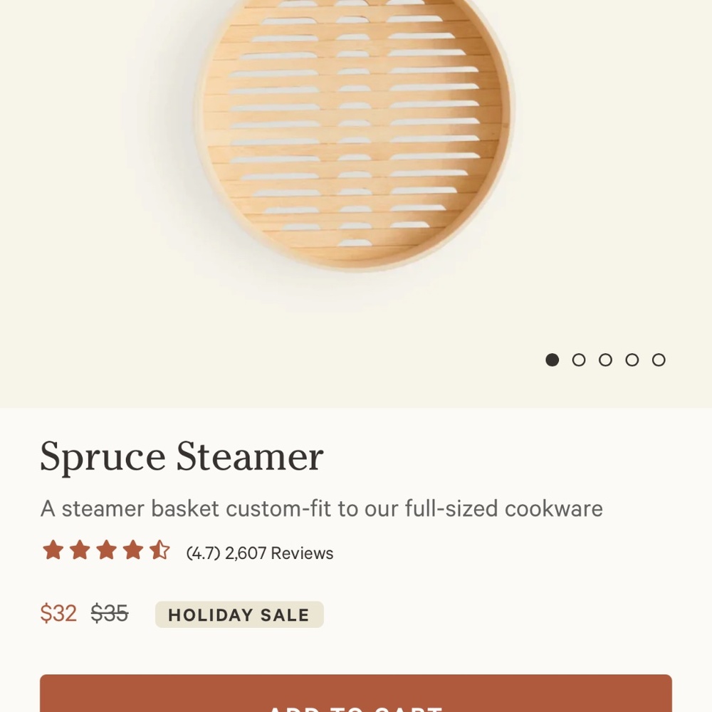 BUNDLE (2) Our Place Dumpling, Single Spruce steamer , for price of one - Picture 6 of 8